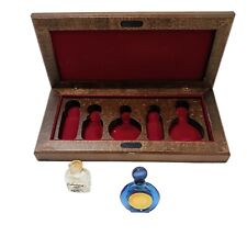 VNT Paris Coffret WOOD BOX for Perfume Miniatures Includes ROCHAS BYZANCE Empty picture