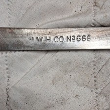 M W H Co. No. 366 Vintage Original Bow Saw Hand Saw w/ Wood Handle picture