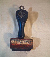 Vintage Frankfurt Handheld Rubber Stamp with Handle Marking Stamp picture