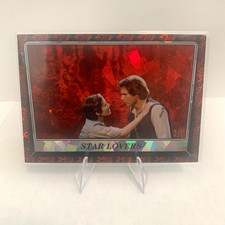 2023 Topps Star Wars Return of the Jedi Star Lovers Sapphire Red Parallel /5 picture