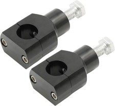 MT030-08-22-BK Black Round 7/8 Inches 22mm 7/8 Inch Handlebar Riser Clamps, picture