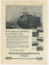 1927 Universal Power Shovel Ad: Wilford Clamshell on DT & I Railroad Loading Job picture