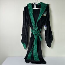 Harry Potter Slytherin Bath Robe Adult Size XL Green Fleece Wizarding World NWT picture