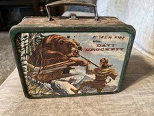 1955 Holtemp Davy Crockett Lunch Box Metal by American Thermos Bottle Company picture
