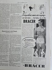 1937 Men's Bracer Supporter Belt jockstrap look feel better vintage Ad  picture