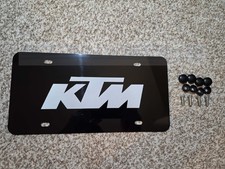 KTM Silver Laser Engraved Aluminum novelty plate picture