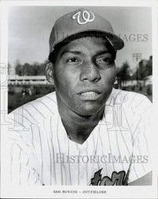1968 Press Photo Outfielder Sam Bowens, Washington Senators Baseball - kfx12126 picture