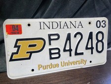 Vintage LICENSE PLATE Indiana Purdue University 2004 Car Automotive  picture