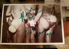 Neriah Davis Autograph With Miss March 1994,  4x6 Photo  picture