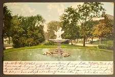 1907 Raphael Tuck & Sons St. Louis MO Vandeventer Place Fountain Postcard Posted picture