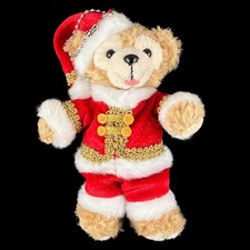 2009 Tokyo Disney Resort Duffy Bear Christmas Plush Keychain Badge Bag Charm picture