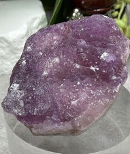 Crystal 76g Pink Purple Bubble Fluorite UV Reactive Cluster Specimen Mineral Raw picture