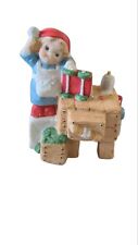 VTG 1984 Hallmark Porcelain Xmas Figurine “Make this Christmas Your Merriest” picture