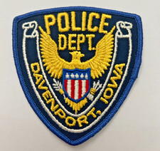 Old Davenport Iowa Police Patch Unused picture