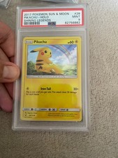 Pikachu shining legend holo 2017 sun and moon picture