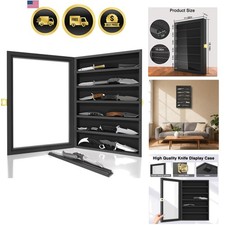 Knife Display Case for Collections, Pocket Knife Display Case with Acrylic Gl... picture