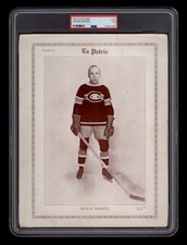 PSA 1 HOWIE MORENZ 1927 La Patrie HOF Hockey Card PSA 1 is THE HIGHEST GRADE picture