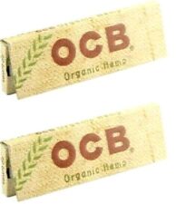 2x OCB Organic Rolling Papers Single Wide 50Lvs Best Price FREE USA Shpd picture