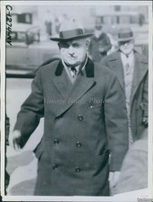 1929 Ed G Seubert Coat Hat Cigar Glasses Historic Vintage Press Photo 6x8 picture