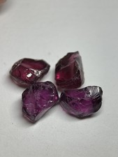 Rhodolite & Purple Garnet Facet Rough From Madagascar  4 pcs. 19.85 Ct Eyeclean picture