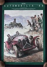 Signed LtdEd Carlo Demand Alfa Romeo 6C 1750 SS 1929 Mille Miglia Poster picture