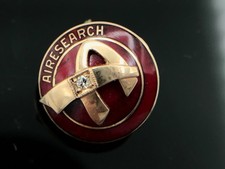 10k Gold Diamond Years Service Pin, Airesearch Aerospace Manufacturer, ~2 grams picture