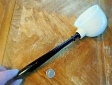 White glass bolw dipper with black wood handle Marbury Patent 1896 type dipper picture