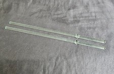 2 Vtg Solid Glass Martini Cocktail Pitcher Stirrers 11.25