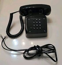 Polyconcept Black Mini Phone Retro Push Button Vintage Cord Landline Telephone  picture