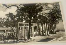 Giardini Pubblici (Public Gardens) in Cagliari, Sardinia, Italy RPPC Antique picture