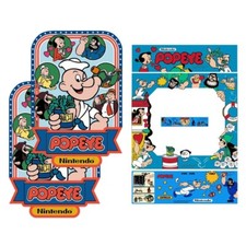 Popeye Arcade Side Art Full Set 6pc Artwork Textured CPO Complete Kit picture