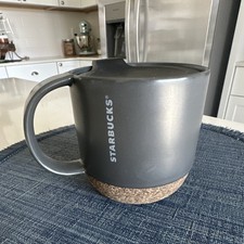 Starbucks Gray Cork Bottom Travel Mug with Lid 12 fl oz / 355 mL picture