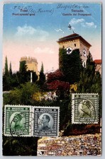 Antique Croatia Postcard RIJEKA Trsat Castle Frankopan 1923 picture