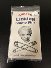 Linking Safety Pins by Andrus Routine by Chuck Leach Magic Trick Gimmick - New* picture