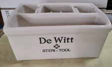 Vintage Barber Shop De Witt Steri-Tool Ceramic Utensil Holder Heavy picture