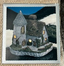 Vtg Lighted Cottage Charmers English Village House Handpainted Handcrafted Works picture