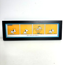 Hallmark Peanuts Snoopy Life is What You Make It Framed Comic Charles Shulz 15
