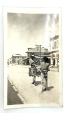1930s Haiti Photo – Donkey Rider & Street Scene | Colonial Architecture picture