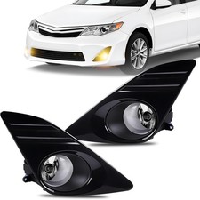Fog Lights Assembly Compatible With 2012 2013 2014 Camry Front Bumper Lamps w/Ha picture