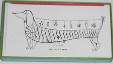 10- Kate Spade DACHSHUND🎄~Jingle All the Way~ HOLIDAY  Boxed Cards CHRISTMAS picture