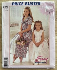 1997 MCCALL'S Easy Stich N Save P274 Children's Girls' Dress Petticoat Size 2-6 picture