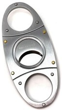 Cigar Boulevard Cigar Cutter Metal Antique Style Double Stainless Steel picture