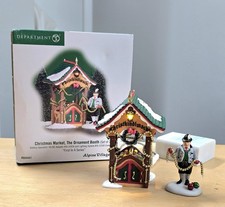 Dept 56 Alpine Village Christmas Market The Ornament Booth 2 pcs #8014441 in Box picture