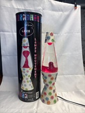 VINTAGE HIPPIE FLOWER LAVA LAMP 17” PEACE FLOWER POWER H3411 06091503 RETRO picture