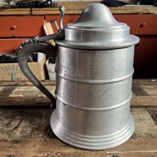 1967 Seymour Mann Pewtertone Olde Tankard Ice Bucket made in Italy Barware picture