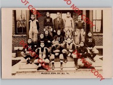 c1908 Holderness School Football Team PLYMOUTH New Hampshire NH RPPC Real Photo picture