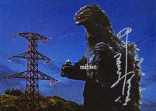 Godzilla Haruo Nakajima Printed Signature Bromide Photo A4 Japan picture