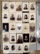 24 4.25 Inch X 6.5 Inch Cabinet Card Photographs victorian Era picture