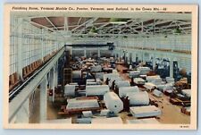 Proctor Vermont Postcard Finishing Room Vermont Marble Rutland Green Mts. c1940 picture
