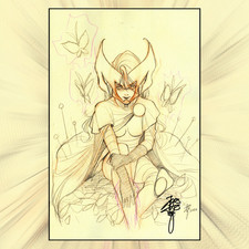MIDNGHT X-MEN #1 PEACH MOMOKO NYCC 2026 SKETCH VARIANT SIGNED NM COA #12/799 picture